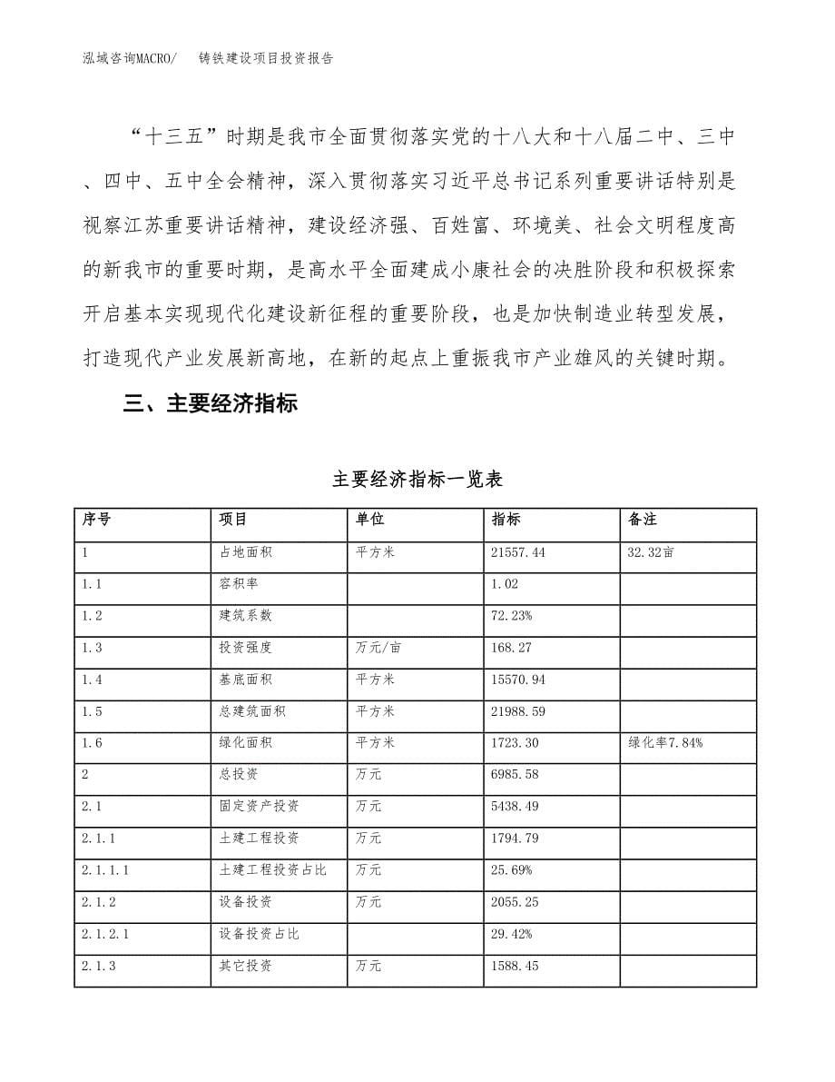 铸铁建设项目投资报告.docx_第5页