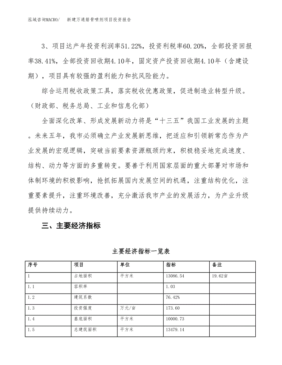 新建万通筋骨喷剂项目投资报告(项目申请).docx_第4页