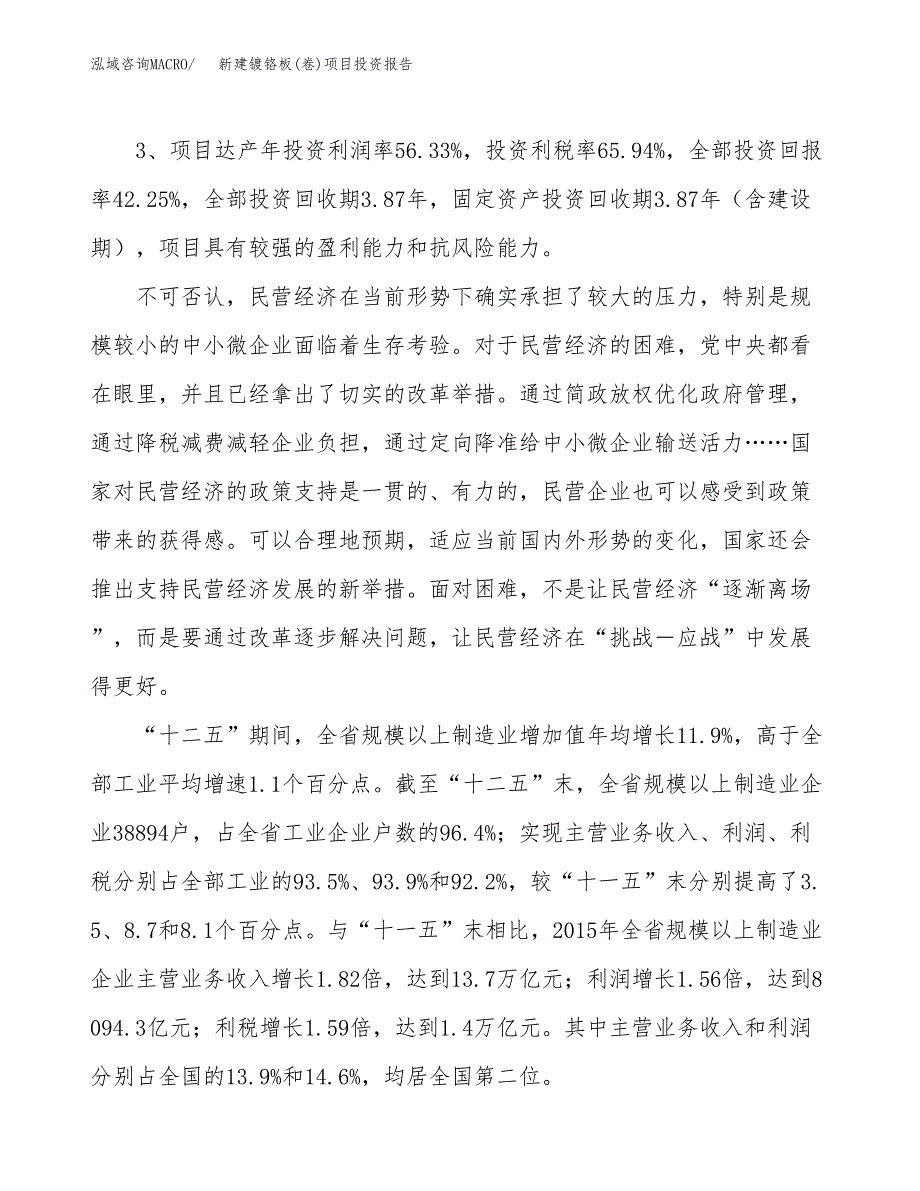 新建镀铬板(卷)项目投资报告(项目申请).docx_第4页