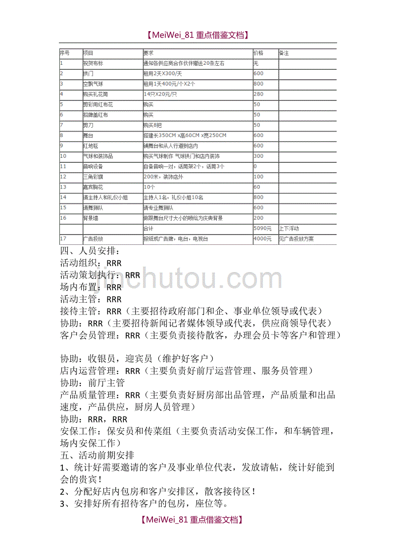 【7A文】公司企业开业庆典方案_第4页