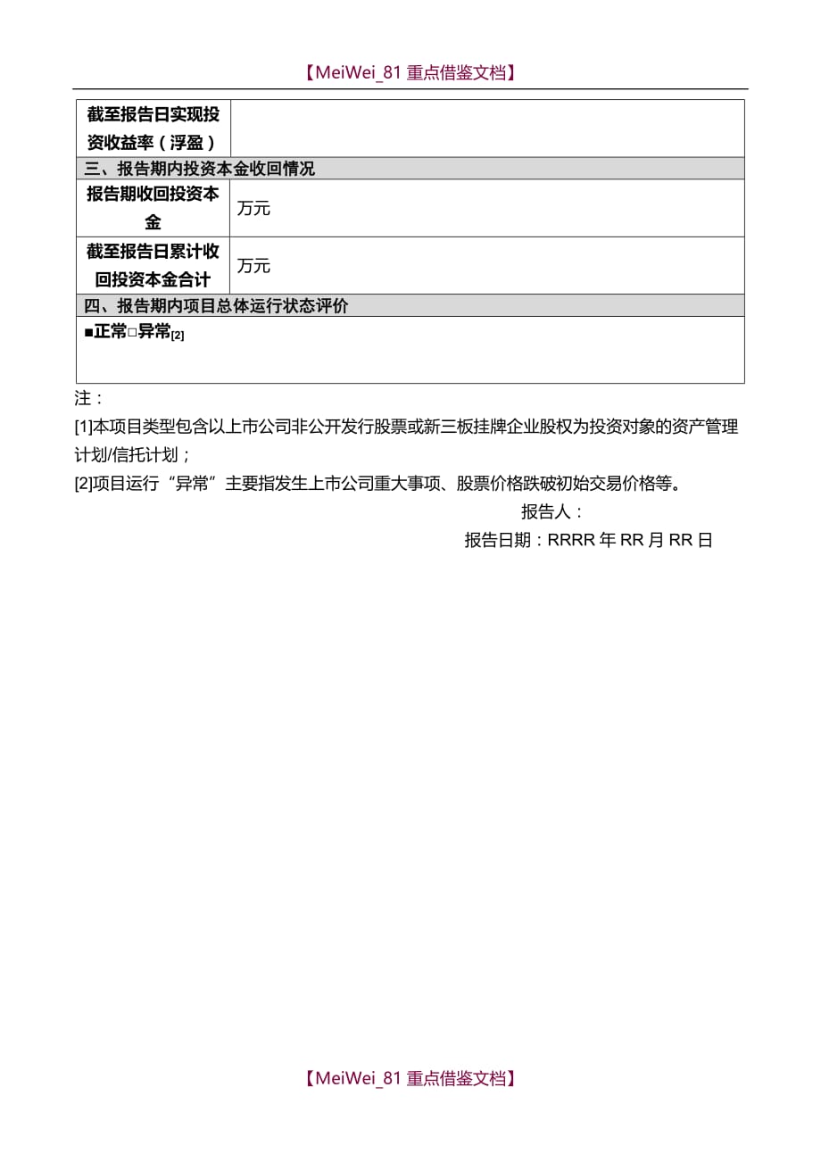 【7A文】股权投资项目投后管理报告_第3页