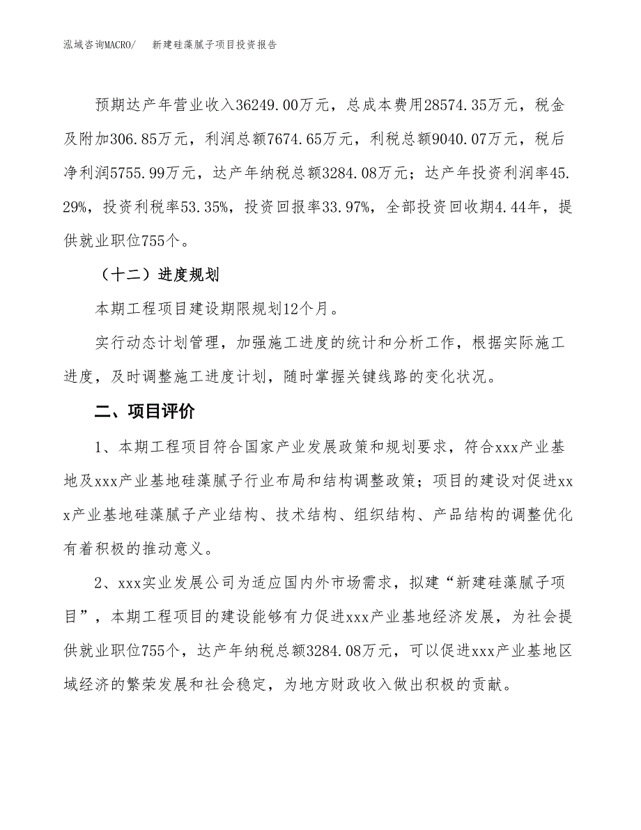 新建硅藻腻子项目投资报告(项目申请).docx_第3页