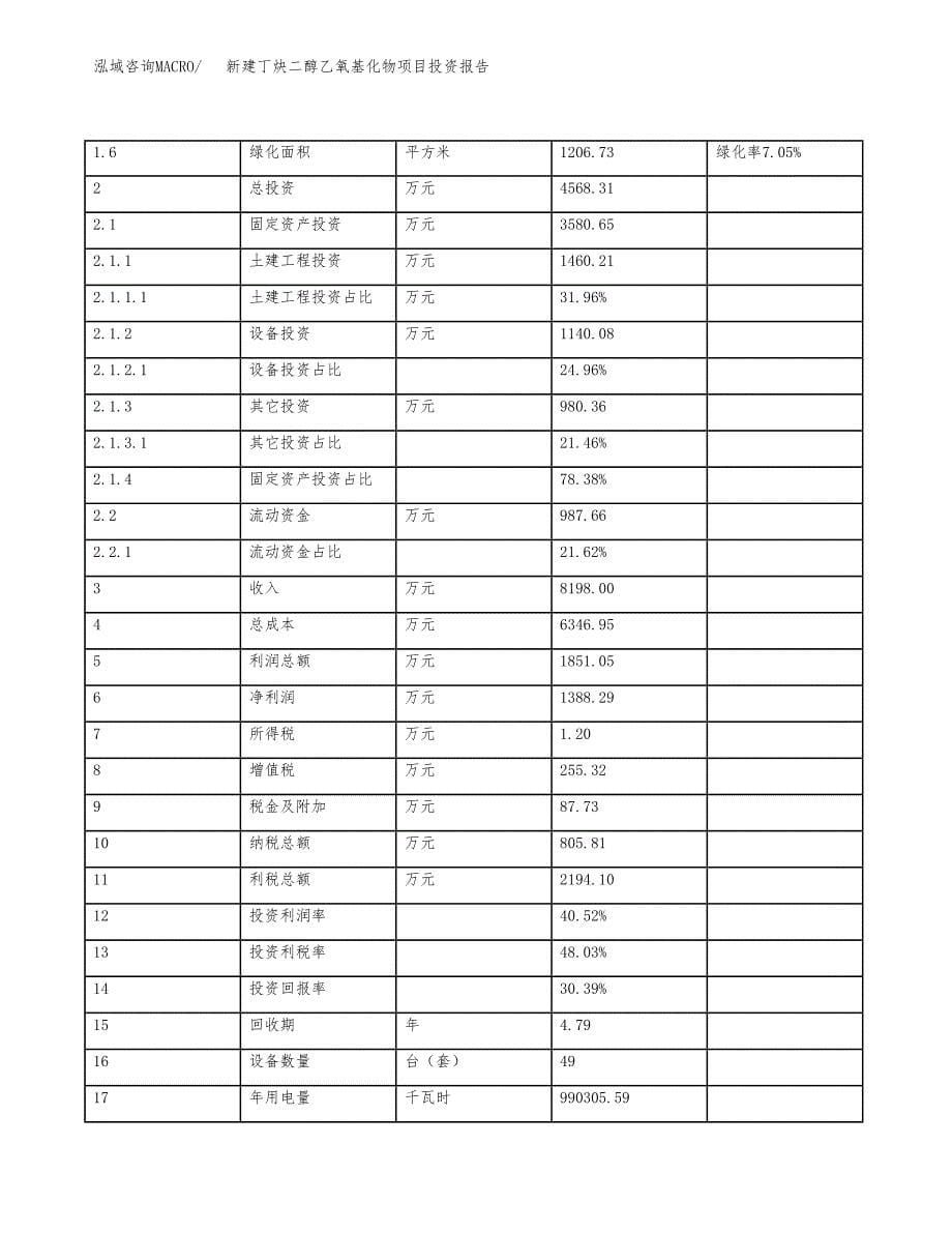 新建丁炔二醇乙氧基化物项目投资报告(项目申请).docx_第5页