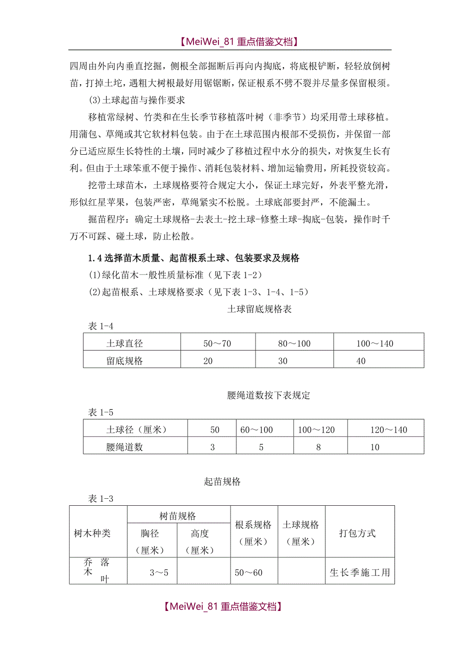 【7A文】公园绿化种植施工方案_第4页