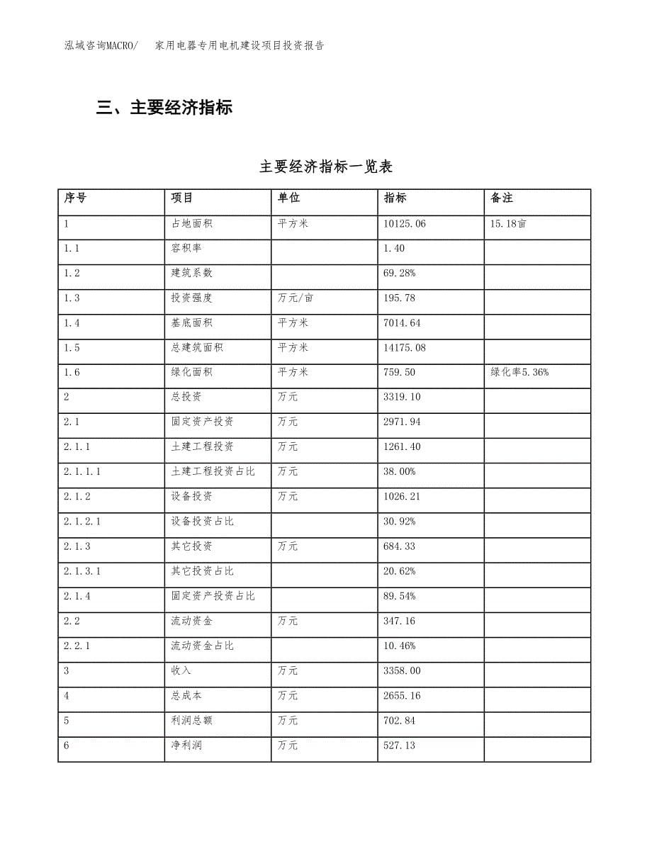 家用电器专用电机建设项目投资报告.docx_第5页