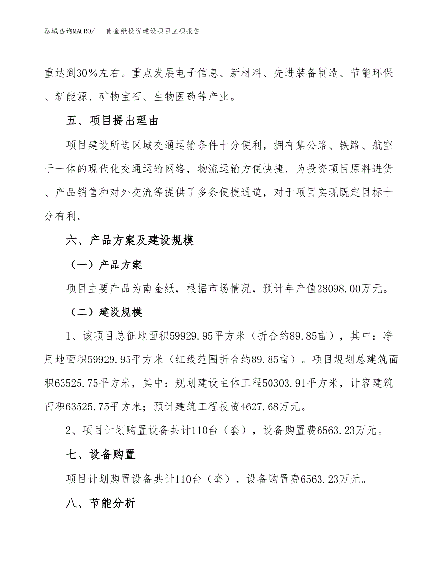 南金纸投资建设项目立项报告(规划申请).docx_第3页