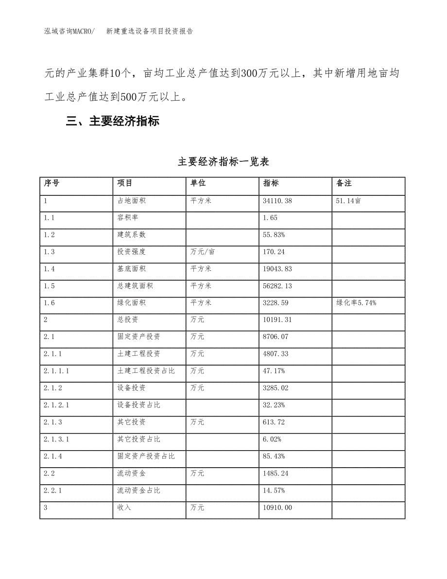 新建重选设备项目投资报告(项目申请).docx_第5页