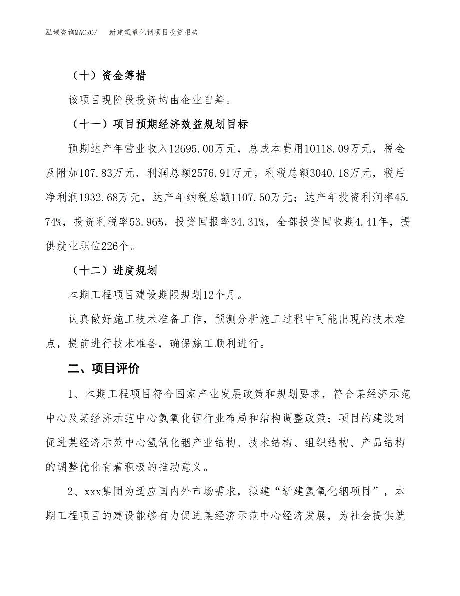 新建氢氧化铟项目投资报告(项目申请).docx_第3页