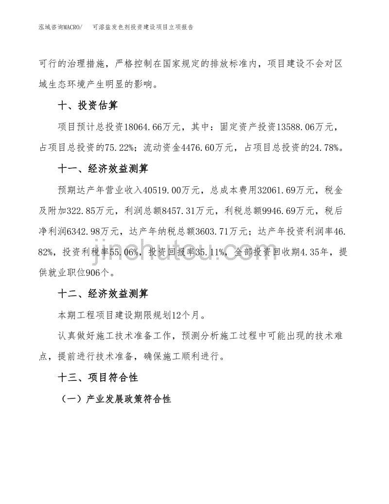 可溶盐发色剂投资建设项目立项报告(规划申请).docx_第5页