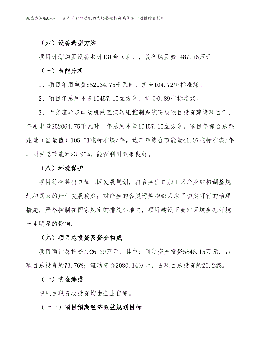 交流异步电动机的直接转矩控制系统建设项目投资报告.docx_第2页