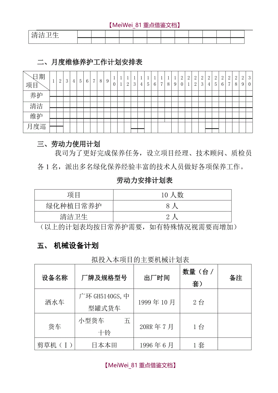 【9A文】园林绿化养护方案_第4页