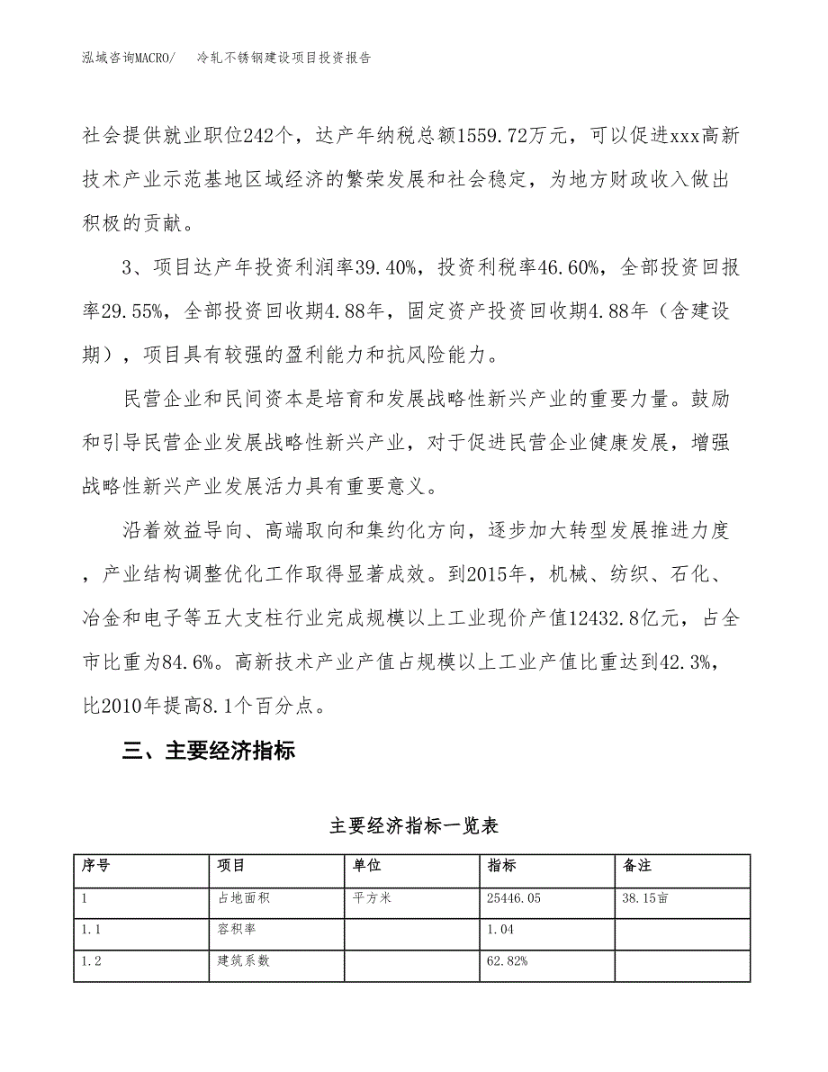 冷轧不锈钢建设项目投资报告.docx_第4页