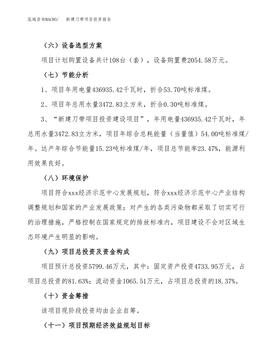 新建刀带项目投资报告(项目申请).docx_第2页