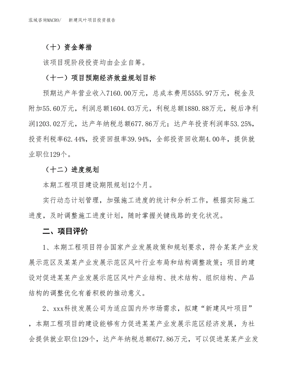 新建风叶项目投资报告(项目申请).docx_第3页