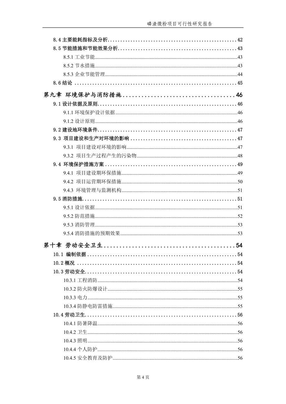 磷渣微粉项目可行性研究报告（备案实用案例）_第5页