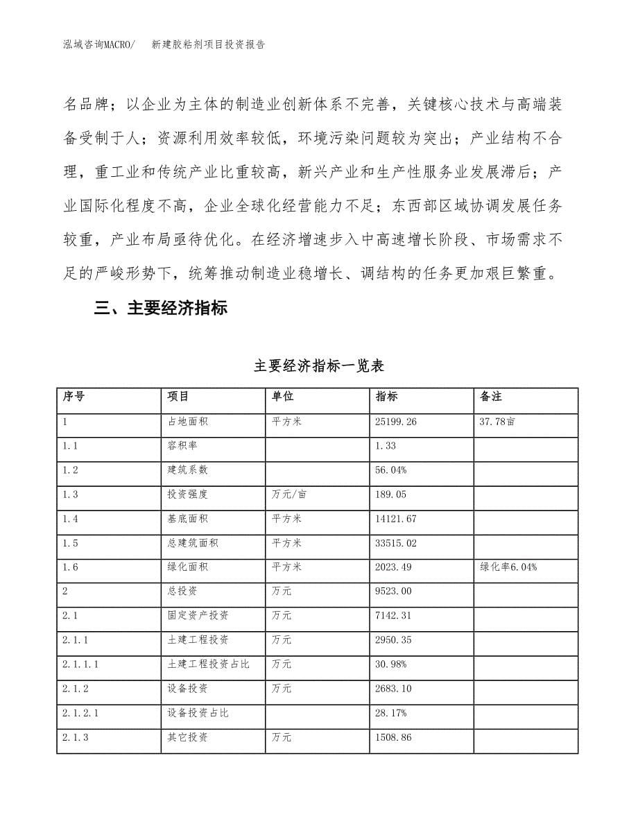 新建胶粘剂项目投资报告(项目申请).docx_第5页