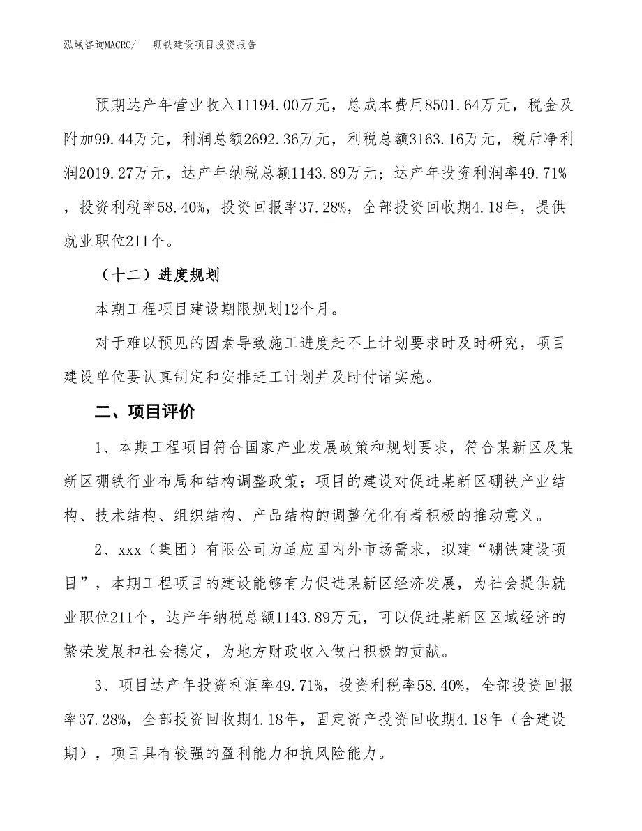 硼铁建设项目投资报告.docx_第3页