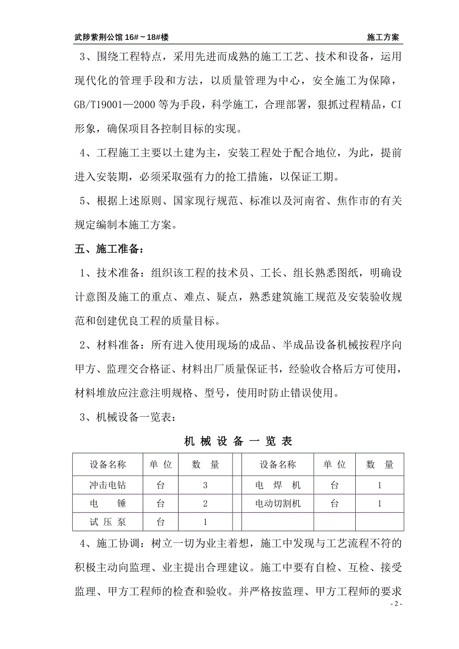 人防消防、喷淋施工方案_第2页