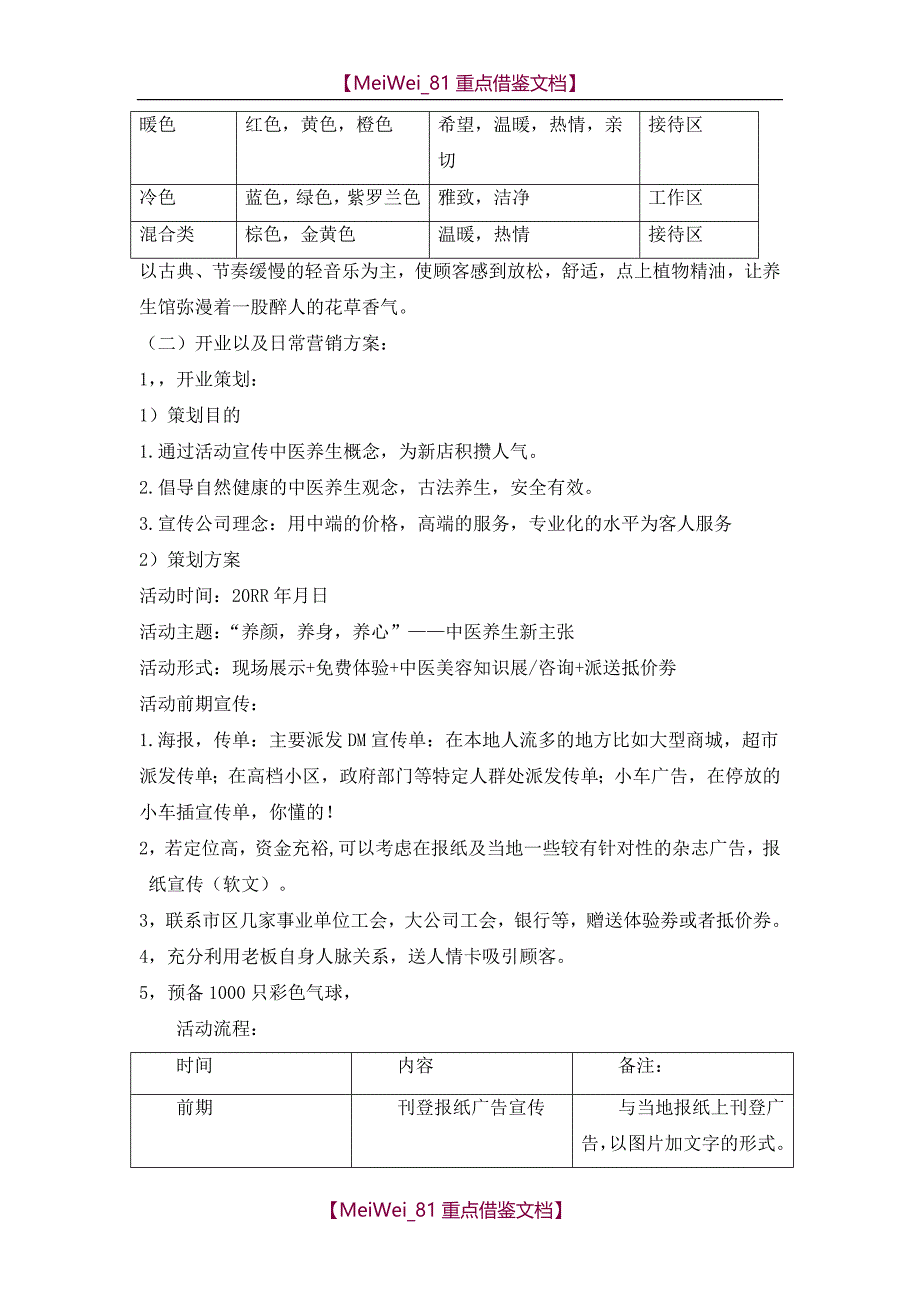 【9A文】中医养生馆营销方案_第2页