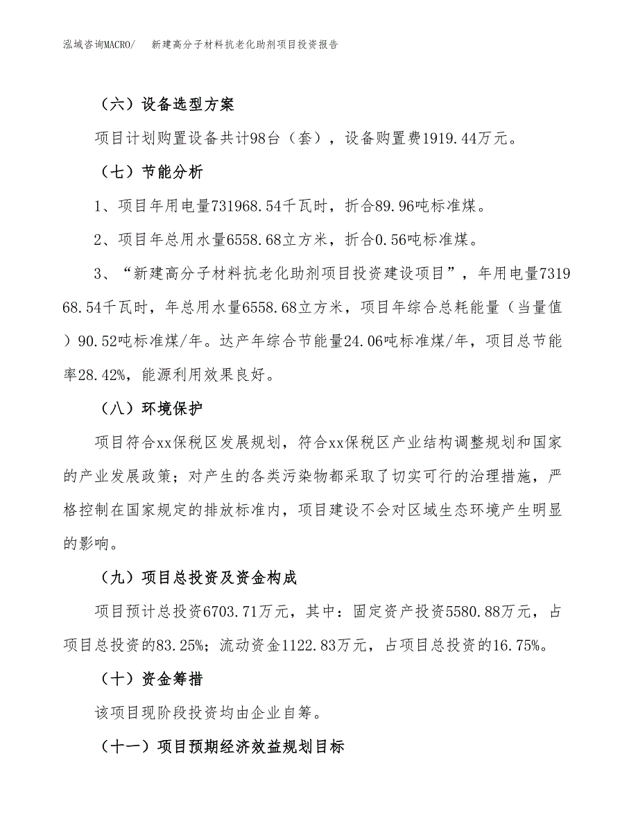 新建高分子材料抗老化助剂项目投资报告(项目申请).docx_第2页