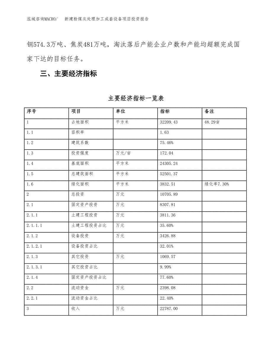 新建粉煤灰处理加工成套设备项目投资报告(项目申请).docx_第5页