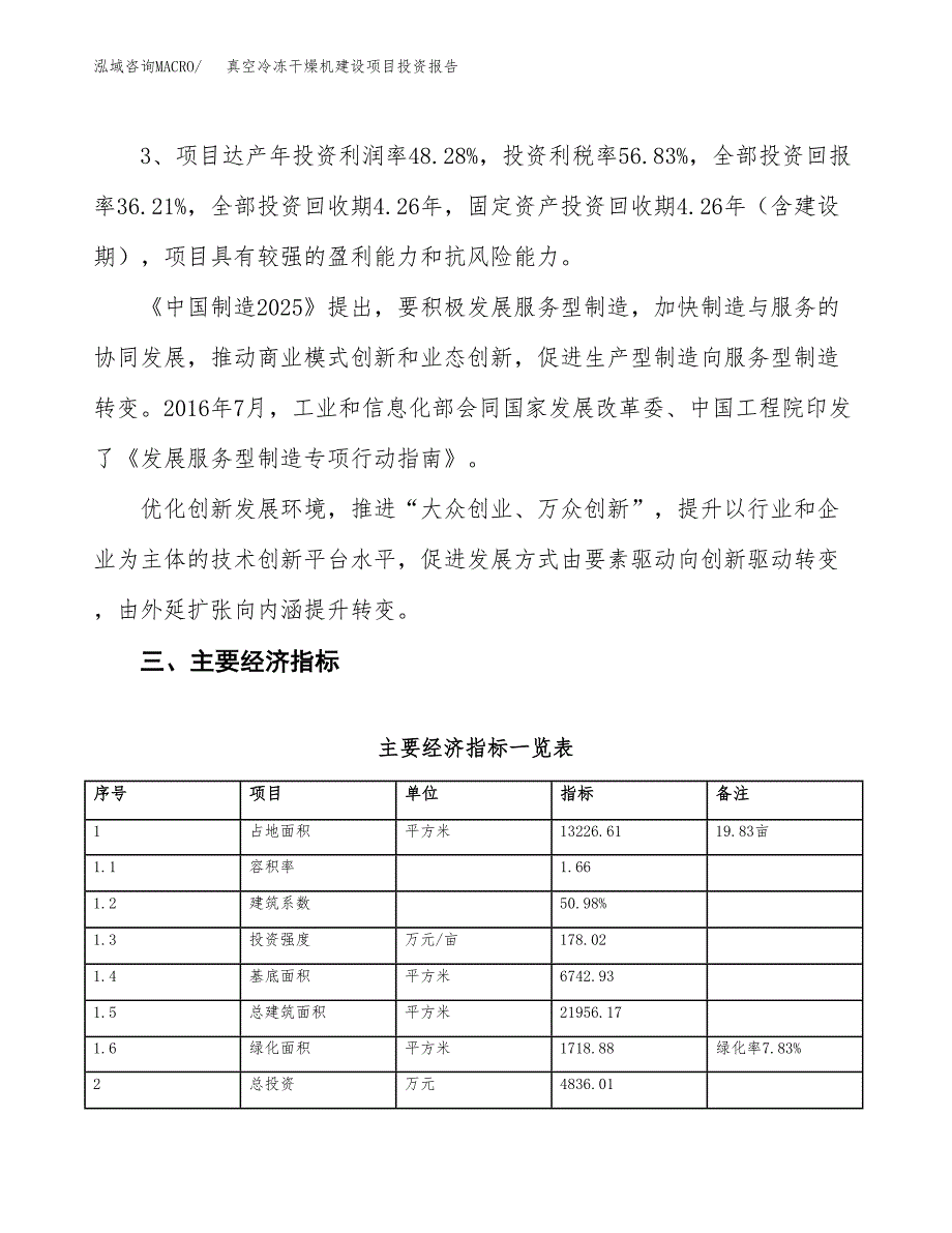 真空冷冻干燥机建设项目投资报告.docx_第4页