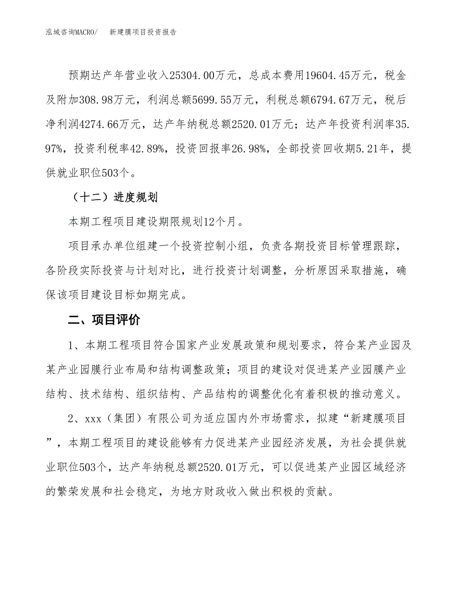 新建膜项目投资报告(项目申请).docx_第3页