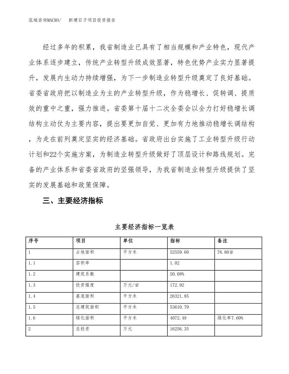 新建石子项目投资报告(项目申请).docx_第5页