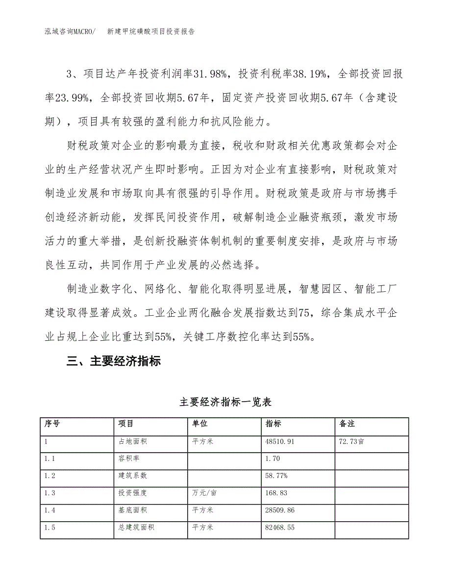 新建甲烷磺酸项目投资报告(项目申请).docx_第4页