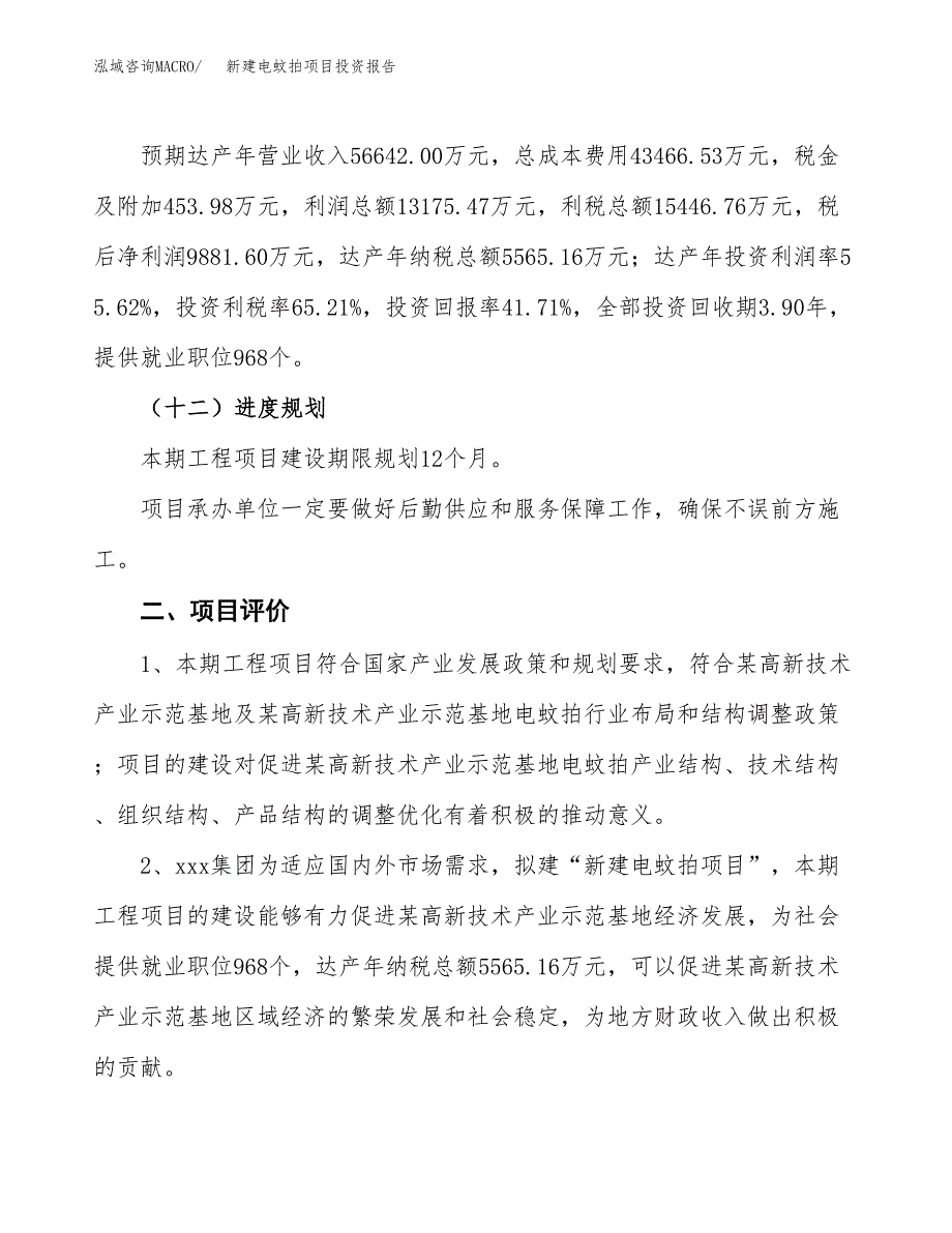 新建电蚊拍项目投资报告(项目申请).docx_第3页