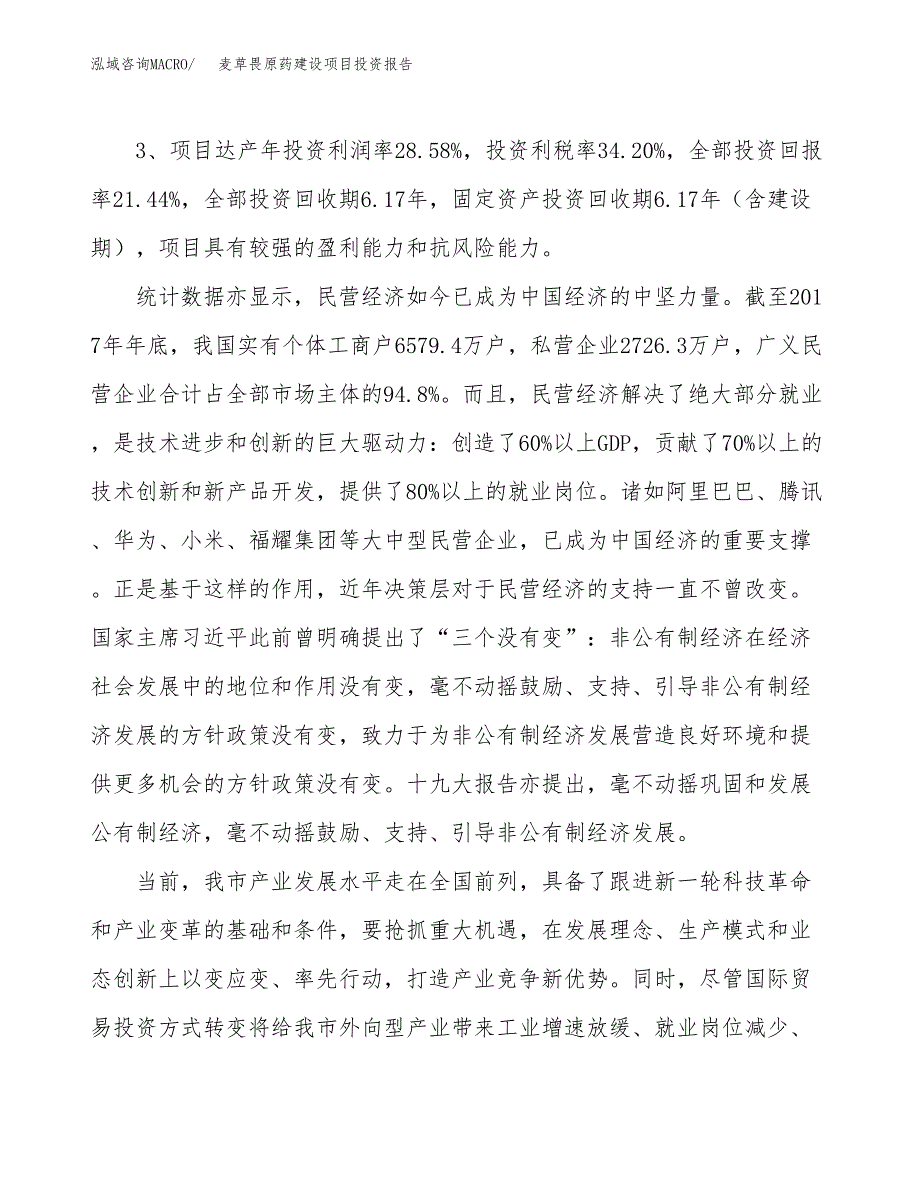 麦草畏原药建设项目投资报告.docx_第4页