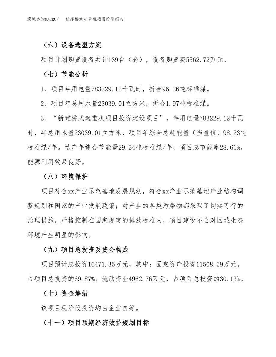 新建桥式起重机项目投资报告(项目申请).docx_第2页