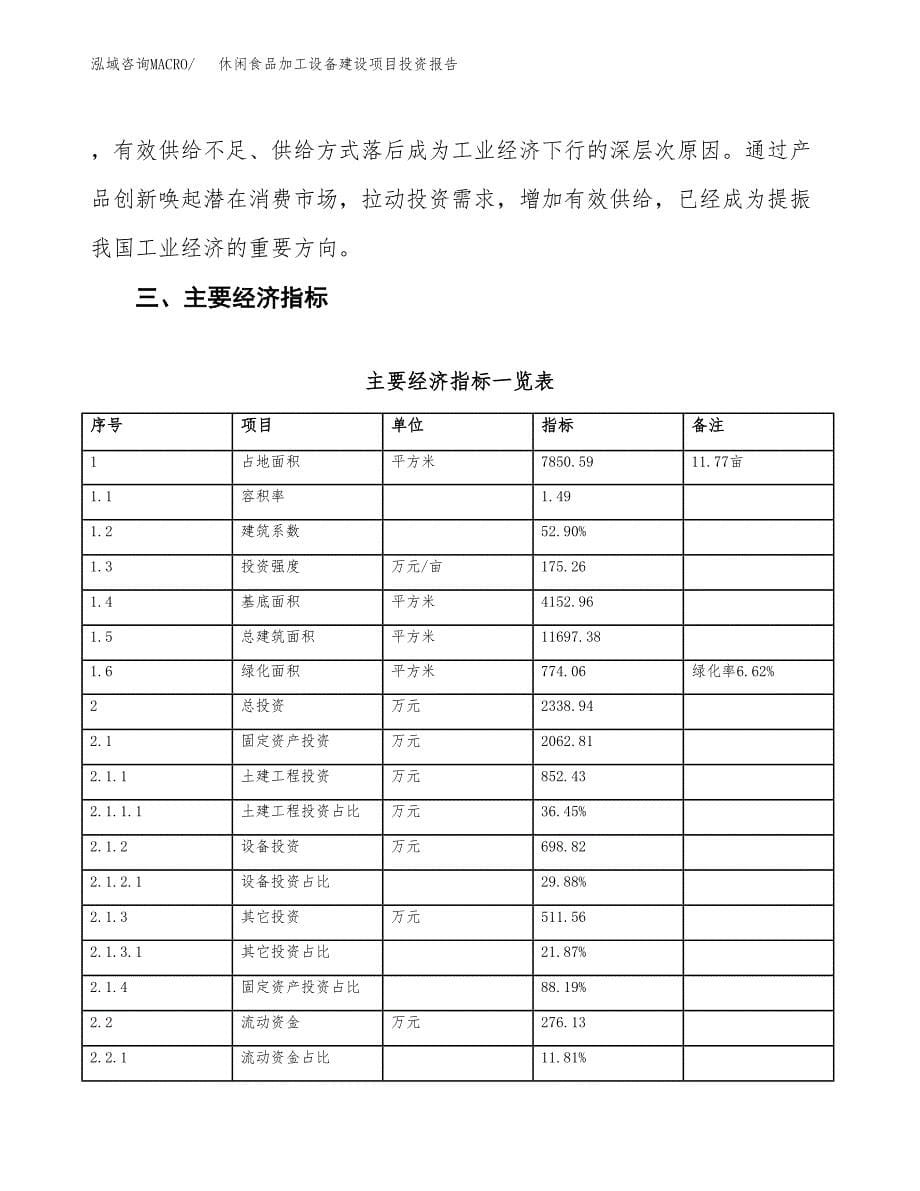 休闲食品加工设备建设项目投资报告.docx_第5页