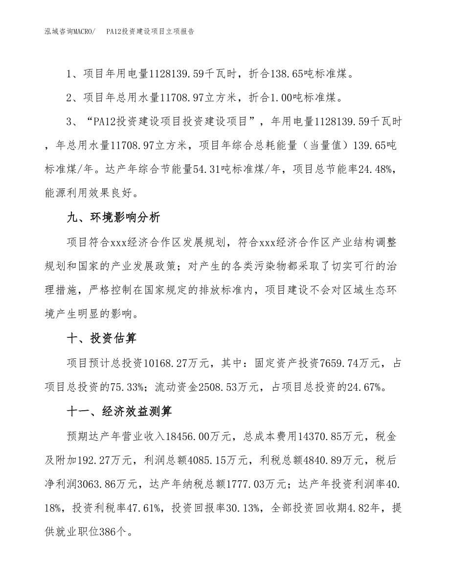 PA12投资建设项目立项报告(规划申请).docx_第5页