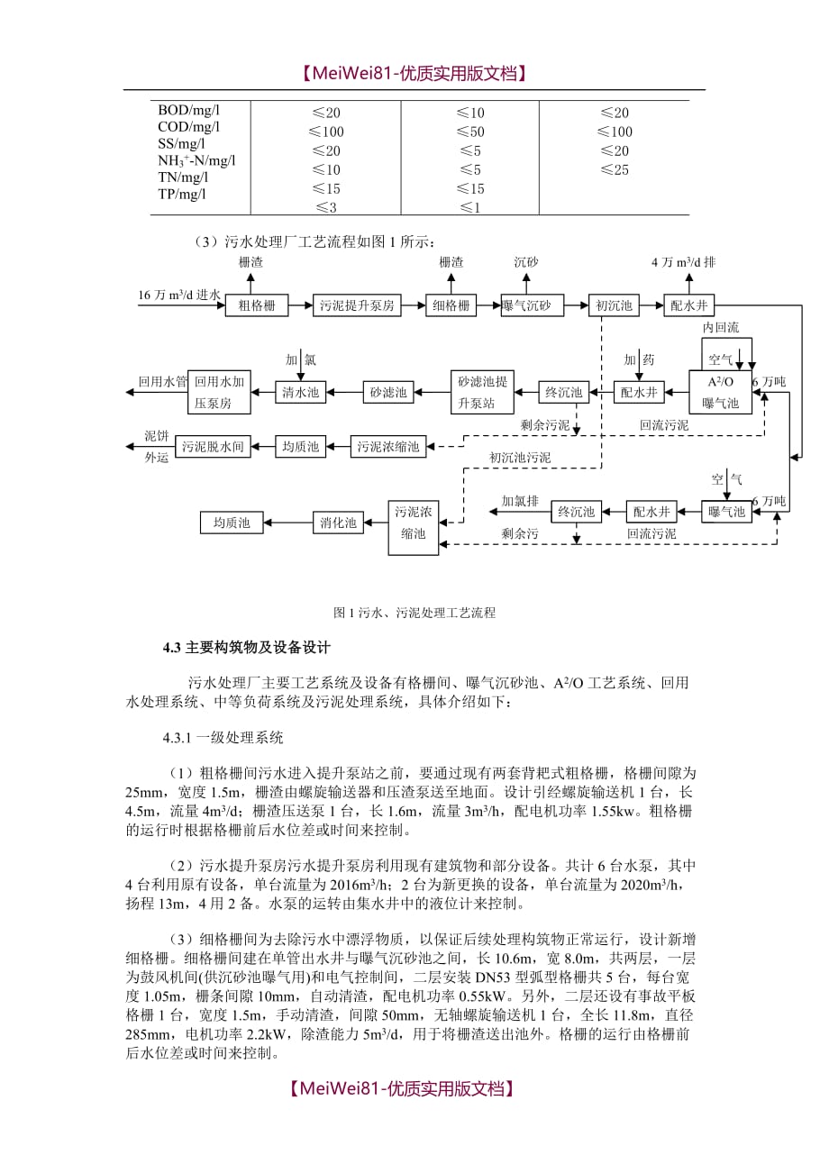 【7A文】邓家村污水处理厂实习报告(生产实习和毕业实习均可用)_第2页