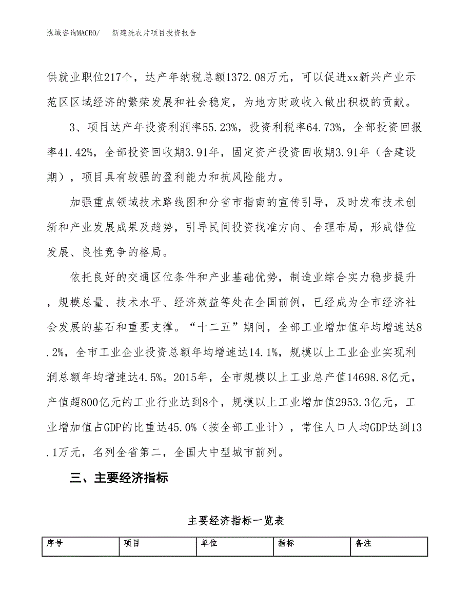 新建洗衣片项目投资报告(项目申请).docx_第4页