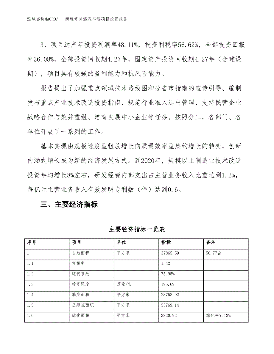 新建修补漆汽车漆项目投资报告(项目申请).docx_第4页