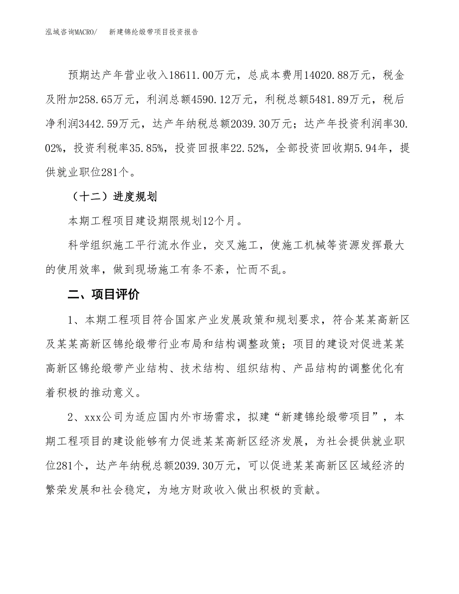 新建锦纶缎带项目投资报告(项目申请).docx_第3页