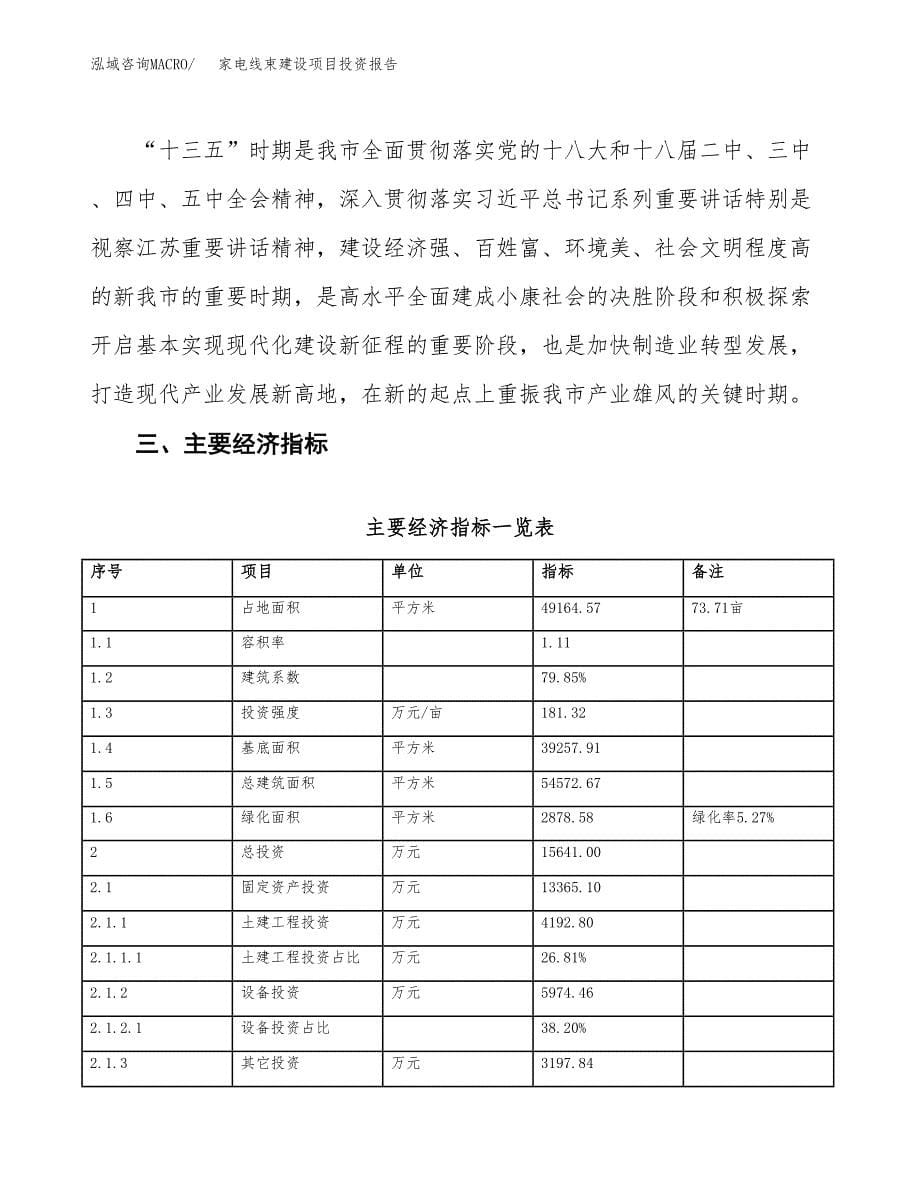 家电线束建设项目投资报告.docx_第5页