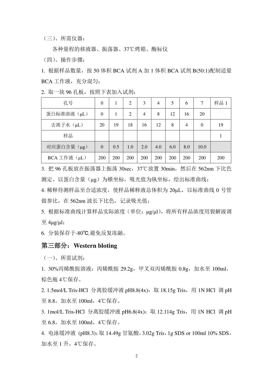 western blot 操作流程_第2页