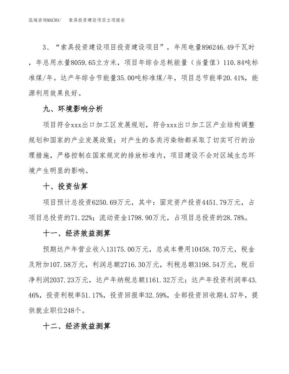 索具投资建设项目立项报告(规划申请).docx_第5页