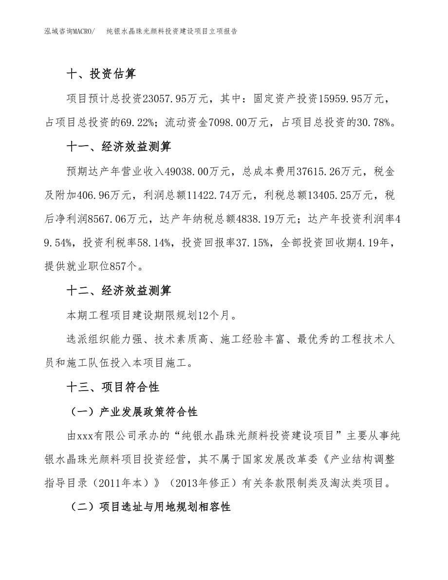 纯银水晶珠光颜料投资建设项目立项报告(规划申请).docx_第5页