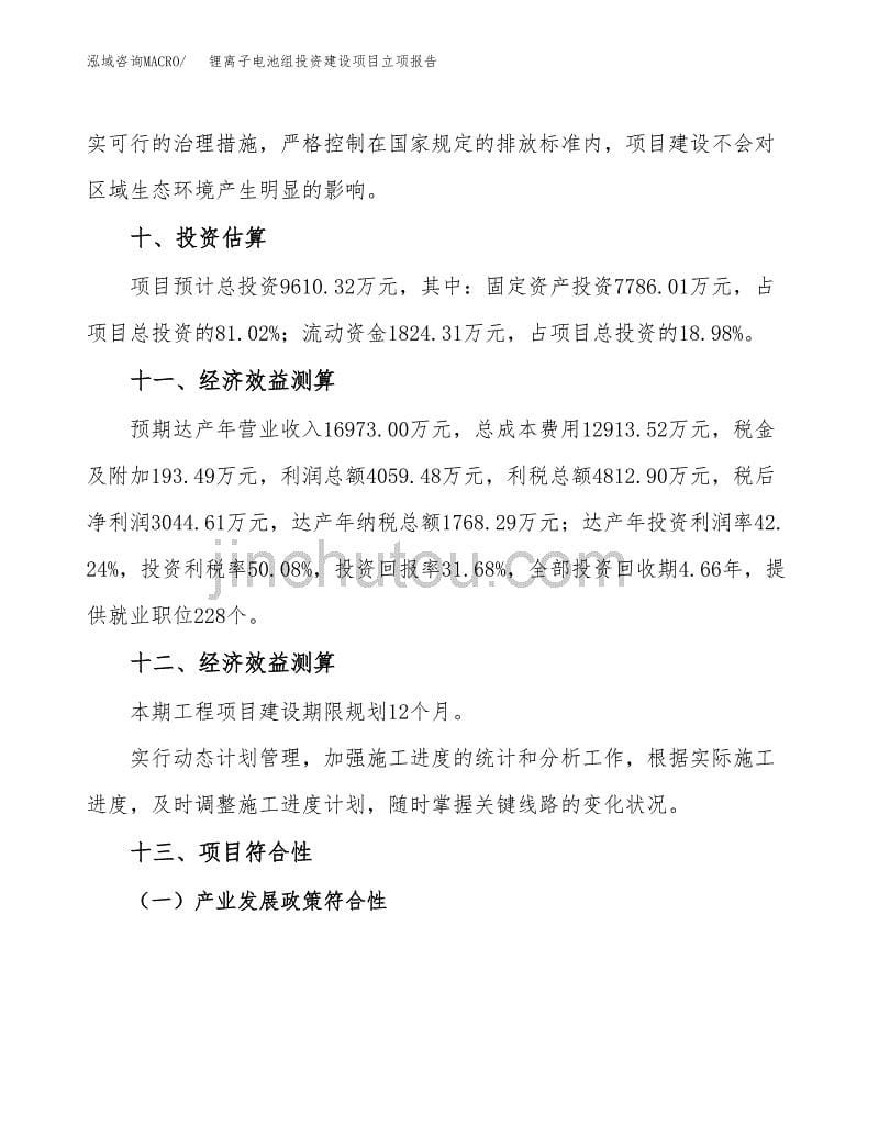 锂离子电池组投资建设项目立项报告(规划申请).docx_第5页