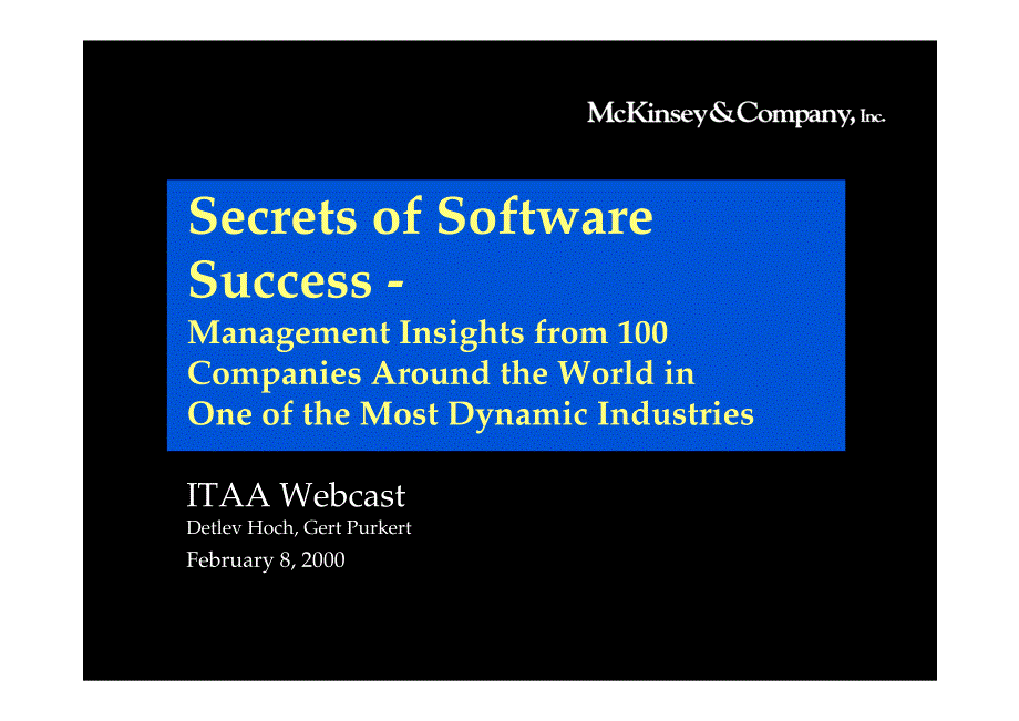060麦肯锡-关于软件行业的研究报告_第1页