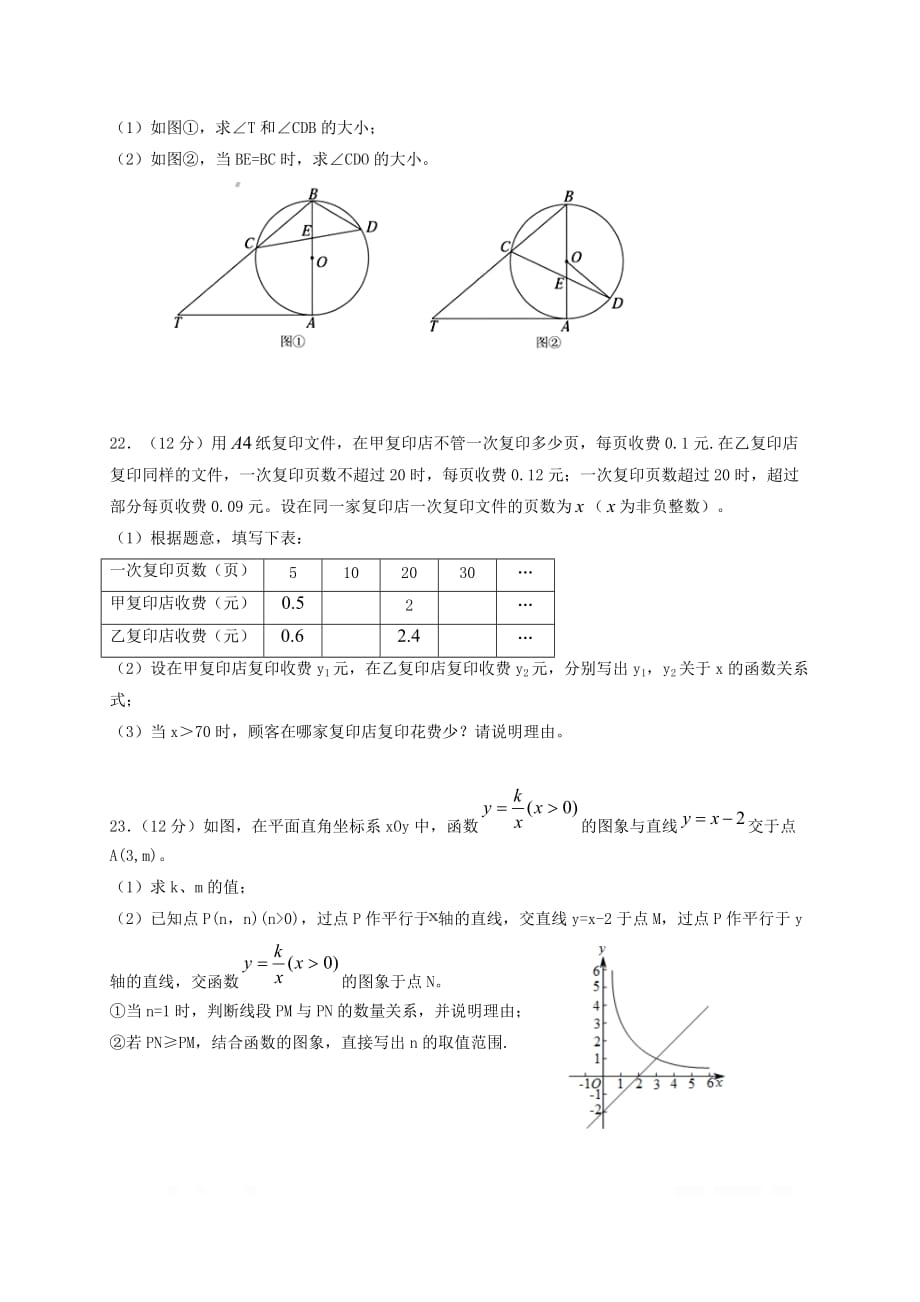 山东省德州市德城区2018届中考数学第一次练兵考试试题_第4页