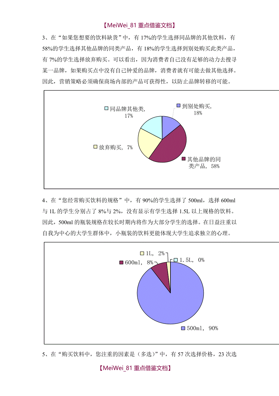 【9A文】校园饮料市场调查报告_第4页