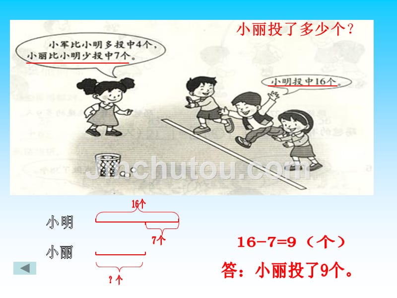 人教版小学数学二年级上册加减应用题(线段图)_第4页