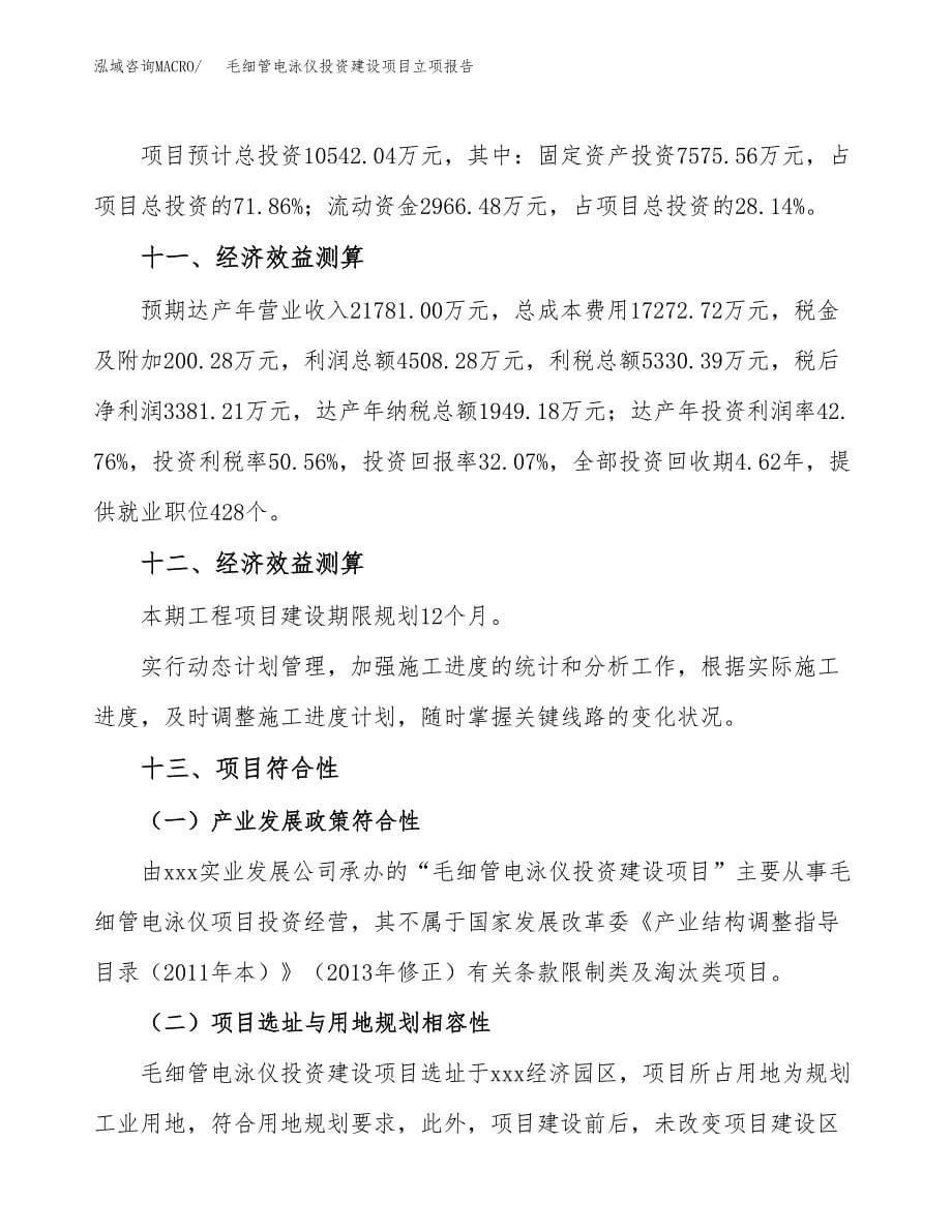 毛细管电泳仪投资建设项目立项报告(规划申请).docx_第5页