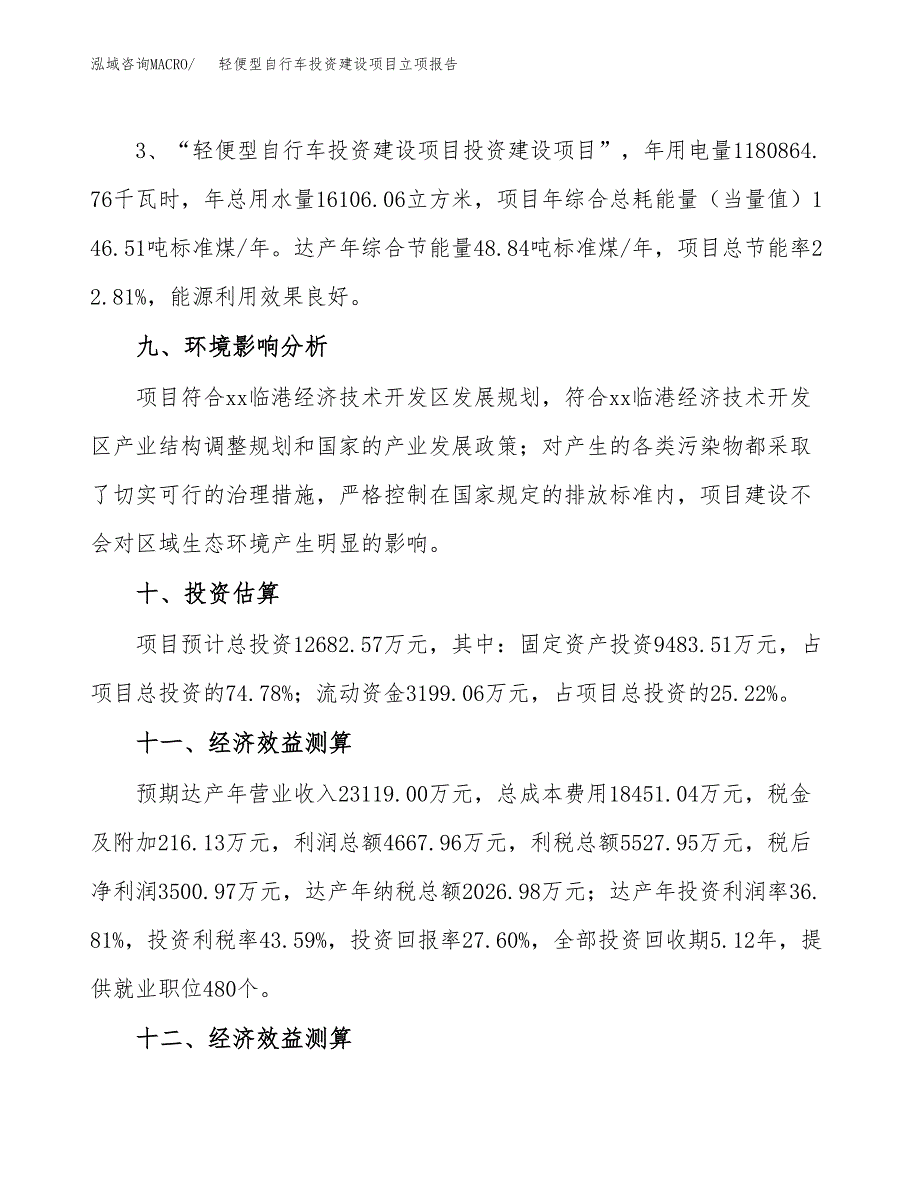 轻便型自行车投资建设项目立项报告(规划申请).docx_第4页