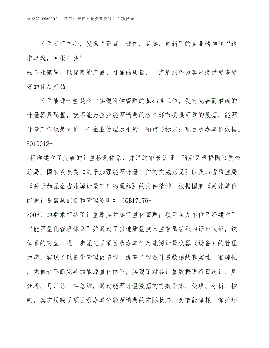 精密注塑积木投资建设项目立项报告(规划申请).docx_第2页